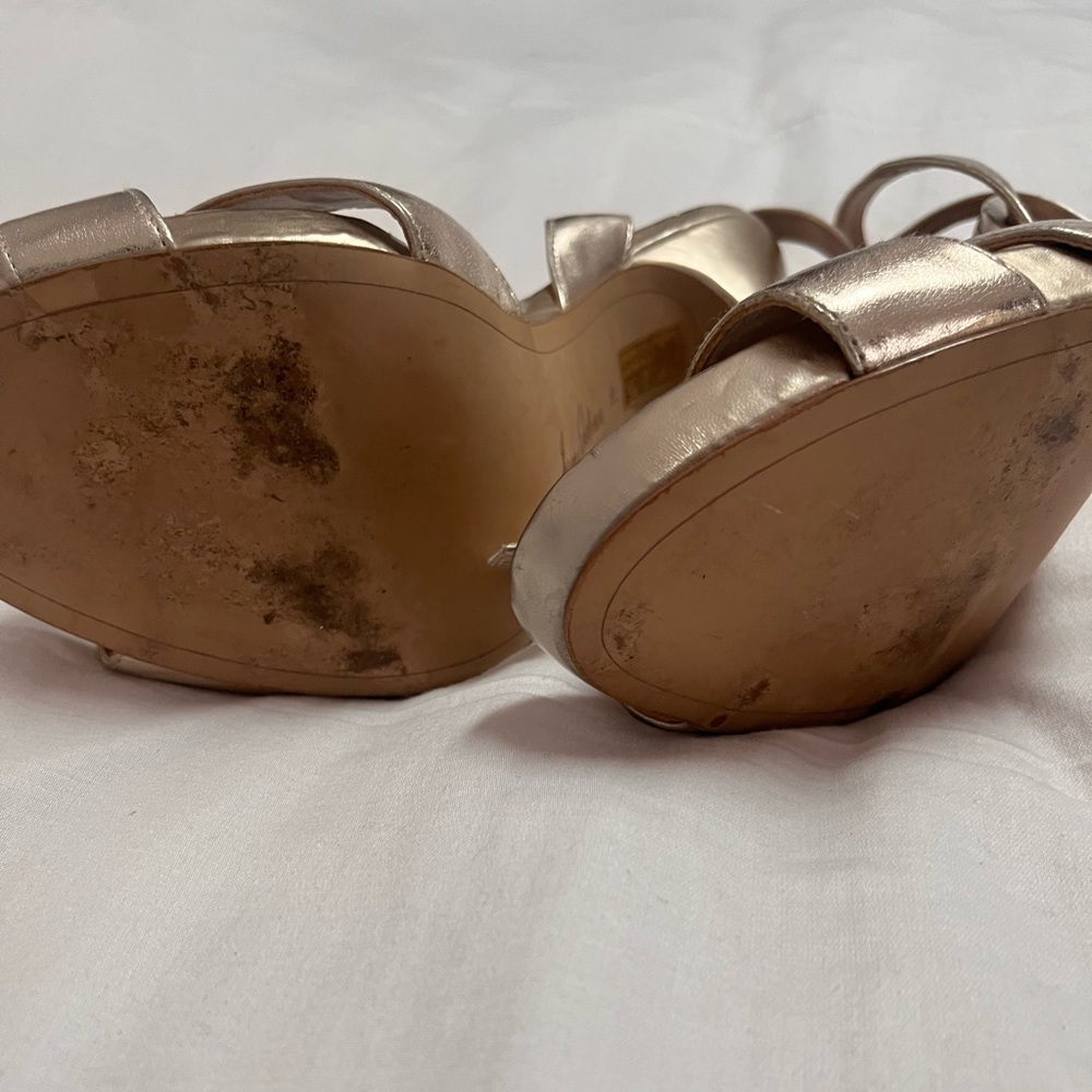 Sam Edelman, Gold, Modern platform heel. - Picture 3 of 8